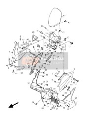 1SDF837U0100, PARE-BRISE, Yamaha, 1